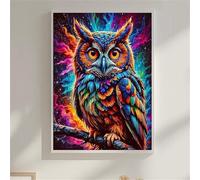Owl 200 Piece Jigsaw Puzzles for Adults, Colourful, Challenging & Brainteasing Adult Puzzles 200 Pieces Colored Animal, Fun jigsaws for The Whole Family 14x10 Inch