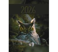 Owl 2026 A4 Desktop Diary With Week To Page: Bird Weekly Organiser For Business or Home
