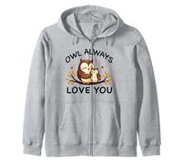 Owl Always Love Your Mother Parent Momento entrañable y conmovedor Sudadera con Capucha