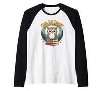 Owl Be There for My Students Juego de Palabras de Regreso a la Escuela para Profesores Camiseta Manga Raglan