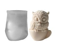 Owl Casting Mold - Owl Candle Making Mold | Owl Candle Crafting Silicone Mold - Easily Unmold Moulds Beginners-Friendly Candle Mold For Animal Lovers Candle, Soap, Desserts