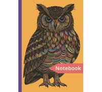 Owl Composition Notebook: A4 college ruled notepad -160 pages