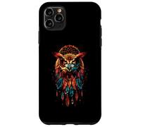 Owl Dreamcatcher Native American Indian Feathers Arts Carcasa para iPhone 11 Pro MAX