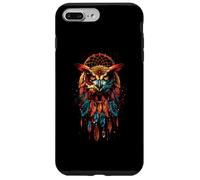 Owl Dreamcatcher Native American Indian Feathers Arts Carcasa para iPhone 7 Plus/8 Plus