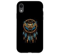 Owl Dreamcatcher Native American Indian Feathers Arts Carcasa para iPhone XR