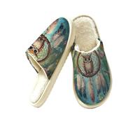 Owl Dreamcatcher - Pantuflas de espuma viscoelástica para mujer, diseño de mariposa y rosa, multicolor, 42.5/43 EU