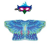 Owl Dress Up Toys - Kids Bird Costume | Comfortable Cosplay Outfit Set With Masque And Cloak, Bird Wing Cape And Masque For Carnival For Kids Halloween Birthday Christmas Carnival Stage School Masquer