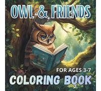 OWL & FRIENDS COLORING BOOK FOR KIDS AGES 3-7: Fun Forest Adventures of a Wise Owl and Her Friendly Animal Friends for Kids Ages 3-7