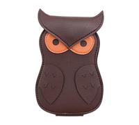 Owl Guitar Pick Case, PU Leather Animal Shape Organizer for Guitar Picks, Portable 18 Slot Guitar Plectrum Holder, Compact Musician Accessories Box for Guitar, Bass, Ukulele Picks and Tools Storage