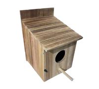 Owl Houses Outdoors - 5,91 x 6,69 x 8,66 pulgadas Wooden Weather Resistant Shelter, Natural Bird Nest Box with Ventilated All-Season Protection Design, Wildlife Habitat Bird Shelter, Outdoor Nesting