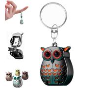 Owl Keychain Nail Clipper, Portable Owl Keychain Nail Clipper, 2-in-1 Foldable Owls Nails Clippers, German Professional Stainless Steel Mini Nails Clippers (A)