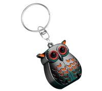 Owl Keychain Nail Clipper, Portable Owl Keychain Nail Clipper, Unique Gifts, 2-in-1 Foldable with File (Black)