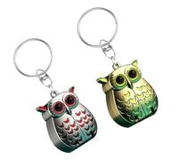 Owl Keychain Nail Clipper, Portable Owl Keychain Nail Clipper, Unique Gifts, 2-in-1 Foldable with File (Gold+Gray)