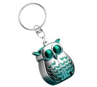 Owl Keychain Nail Clipper, Portable Owl Keychain Nail Clipper, Unique Gifts, 2-in-1 Foldable with File (Silver)