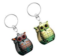 Owl Keychain Nail Clipper, Portable Owl Keychain Nail Clipper, Unique Gifts, 2-in-1 Foldable with File (Gold+Black)
