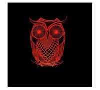 Owl LED Lamp Colorful Gradient 3D Stereoscopic Touch Remote USB Night Light Bedside Desk Imaginatively Decorated Birthday Gift