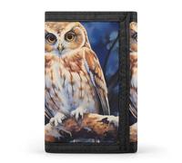 Owl Mama and Little - Cartera de bolsillo frontal con ventana de identificación, regalos para hombres y mujeres, Estilo:, Talla única, MHXYZHW