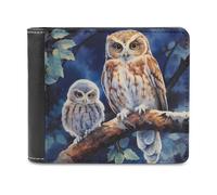 Owl Mama and Little - Cartera plegable con múltiples ranuras para tarjetas para hombres y mujeres, Estilo:, Talla única, MHXYZHW