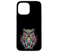Owl Midcentury Mid Century Retro Hoot Animal Carcasa para iPhone 13 Pro MAX