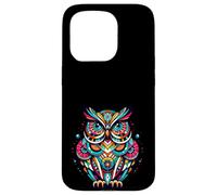 Owl Midcentury Mid Century Retro Hoot Animal Carcasa para iPhone 15 Pro