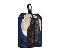 Owl Moon Night - Bolsa de zapatos para viajes, impermeable, organizador de zapatos para maleta, bolsa de almacenamiento 3 en 1 para entrenadores de gimnasio