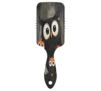 Owl Mother and Little Owl - Peine con cojín de aire, cepillo desenredante para el cabello, para mujer, antiestático, cepillo para el pelo bonito