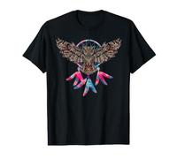 Owl Native American Indian Southwest Feathers Camiseta gráfica económica