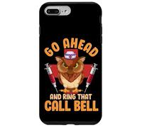 Owl Nurse Hilarious Go Ahead and Ring That Call Bell Carcasa para iPhone 7 Plus/8 Plus