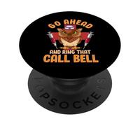 Owl Nurse Hilarious Go Ahead and Ring That Call Bell PopSockets PopGrip Adhesivo