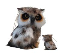 Owl Ornament - Plush Owl Christmas Ornaments, |Artificial Plush Hanging Owĺ, Animal Decoration For Farmhouse, Christmas Tree, Holiday Party & Home Decor