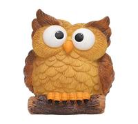 Owl Plant Pot | 9x9x9cm Resin Desk Indoor Plant Holder with Drainage - Fashionable Landscape Succulents Plants Versatile Container For Desktop, Home Garden Pots Decor For Window Sill