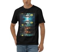 Owl Pumpkin Happy Halloween - Camiseta para hombre, Negro, 3XL