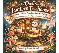 Owl’s Lantern Treehouse: A Cozy Forest Coloring Book for Adults Filled with Mushrooms, Moonlight & Woodland Tea Parties