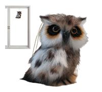 Owl Stuffed Animal - Plush Hanging Toy with Loop, Realistic Owl Plush Toy with Vivid Eyes, Hangable Pendant for Wall, Door, Tree, Bag, Party, Kids Backpack | Holiday, Christmas, Home Decor