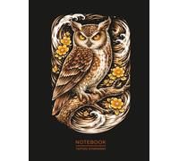 Owl Tattoo Notebook - Japanese Style Art Journal: Wise Owl Design Inspired by Traditional Tattoo Art (Tattoo Symphony)