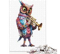 Owl Trumpet Rompecabezas Imposible,desafío para Adultos Entretenimiento Creativo 520 Piezas Obra De Arte De Juego De para Adultos Y Niños A Partir De 12 Años 520pcs (52x38cm)