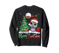 Owl Wearing Santa Hat Xmas - Merry Christmas Owl Sudadera