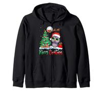 Owl Wearing Santa Hat Xmas - Merry Christmas Owl Sudadera con Capucha