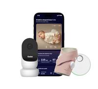 Owlet Dream Duo 2 Bundle- Vigilabebés Inteligente: Dream Sock y Owlet CAM 2 - Seguimiento de lecturas de Salud y Video en Vivo -Rosa (Dusty Rose)