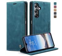 owlhold Funda para Samsung Galaxy A05S,Funda Avanzado PU Piel [Tarjetas y Billetera][Soporte Plegable][Cierre Magnético] Antigolpes Libro Case Carcasa para Samsung A05S - Azúl
