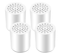 OWLMATE 4 filtros de ducha de 20 niveles, filtro de cal, filtro de ducha para agua dura, descalcificador de agua de ducha, elimina el cloro, los metales pesados, la piel y el cabello sanos