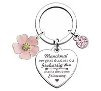 OWLMATE Llavero personalizado llavero coche mujer llavero amistad para cumpleaños regalo mejor amiga con caja de regalo negra, Rosa