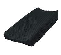 Owlowla Funda para cambiador, suave Minky Dots Cambiador para bebé niño y niña (negro)