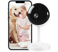 owltron Indoor Security Camera 2K, 2.4GHz WiFi Cameras for Home Security Baby Monitor Camera with Motion/Cry Detection, Pet & Dog CAM with Phone App, Night Vision, 2-Way Audio, Works with Alexa