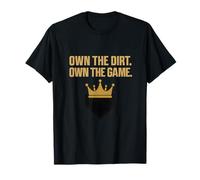 Own the Dirt Own the Game - Gráfico de corona de béisbol Camiseta