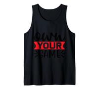 Own Your Game Motivational Gamer for Confident Players Camiseta sin Mangas