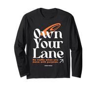 Own Your Lane - Urban Typography Streetwear Manga Larga