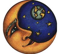 OWN4B Kits de punto de cruz estampados, luna, estrella y planeta, patrón impreso de 11 quilates, 14.2 x 14.2 pulgadas, kit de bordado (luna)