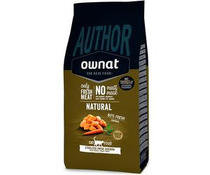 Ownat Author Natural Grain Free Sterilized Pollo Fresco para Gatos 1.5 Kg