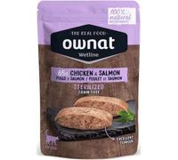 Ownat Cat Wet Sterilized Chicken & Salmon 85G 1020 g